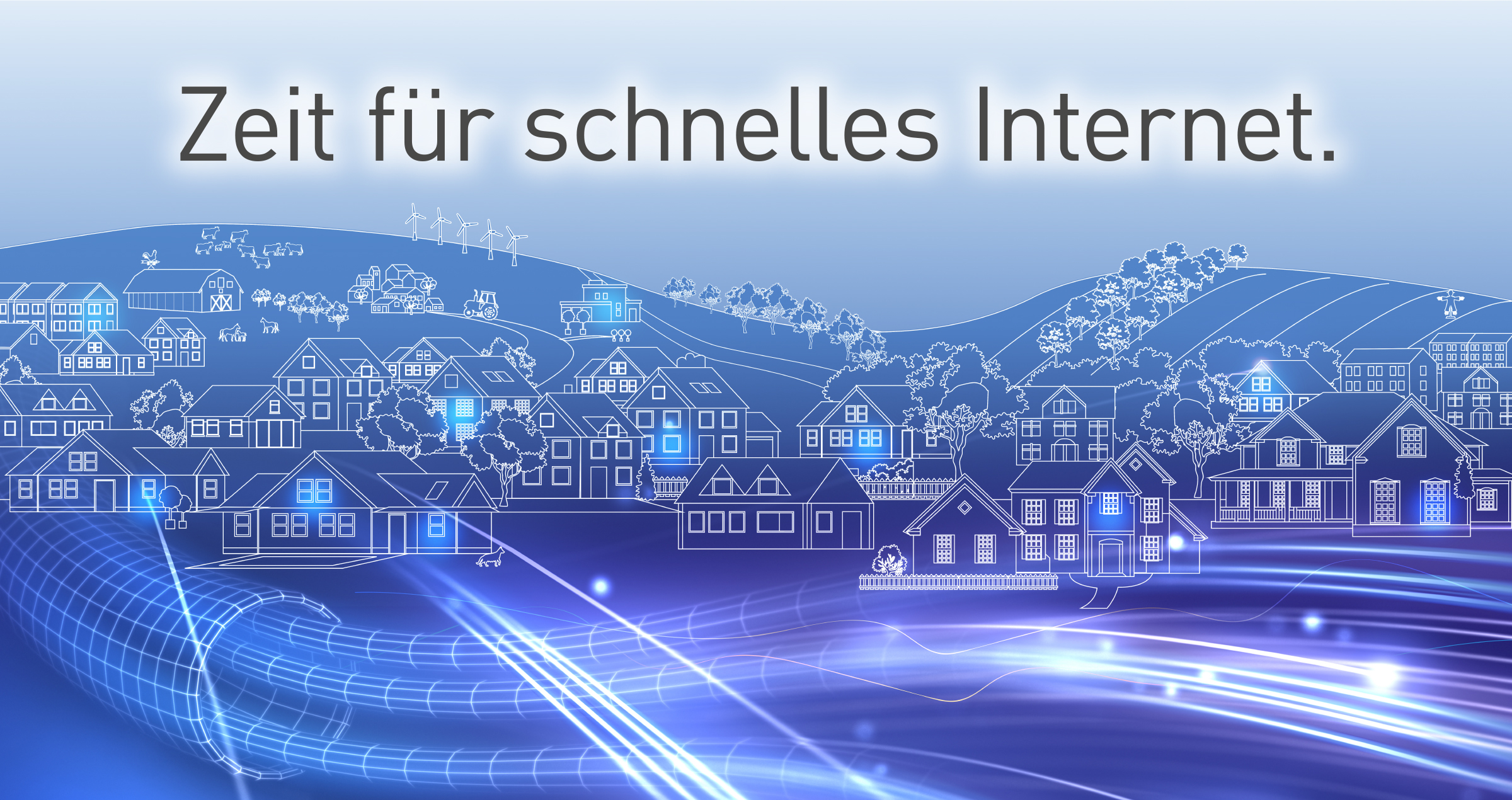 Zeit für schnelles Internet.